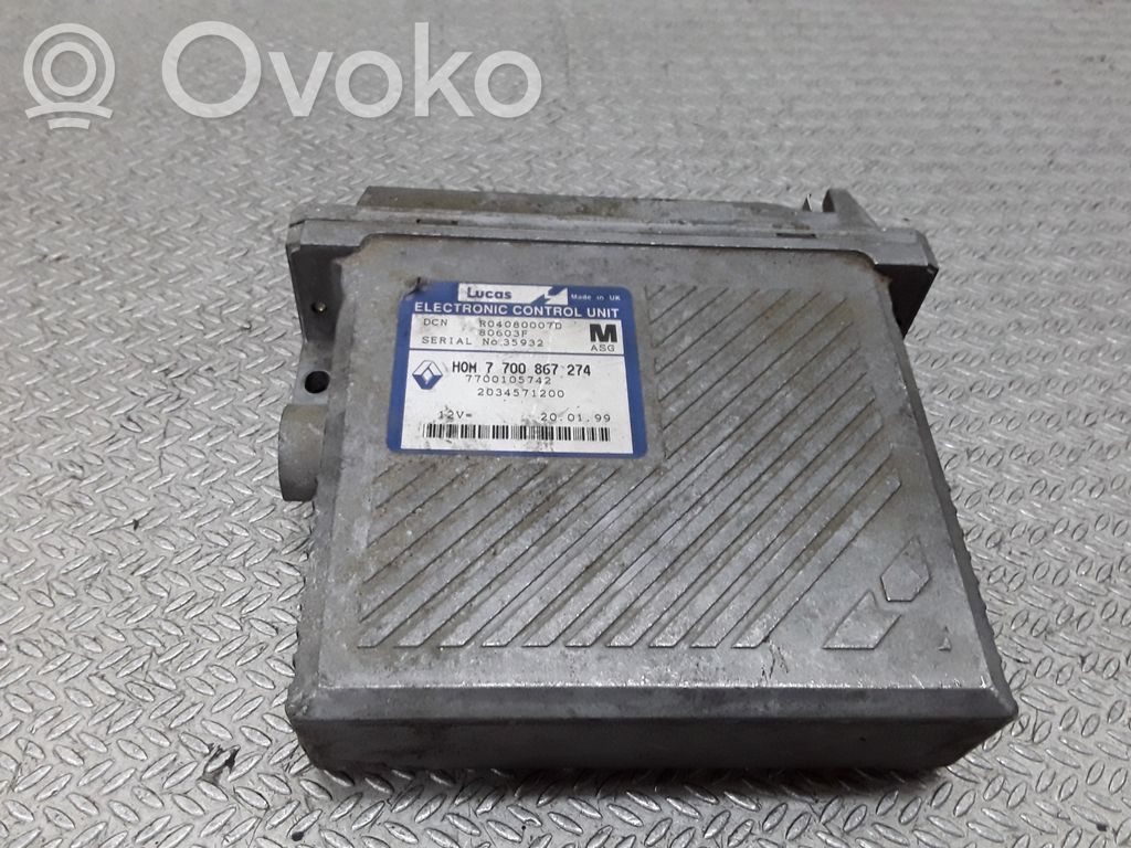 Sterownik / Moduł ECU   7700867274,7700105742