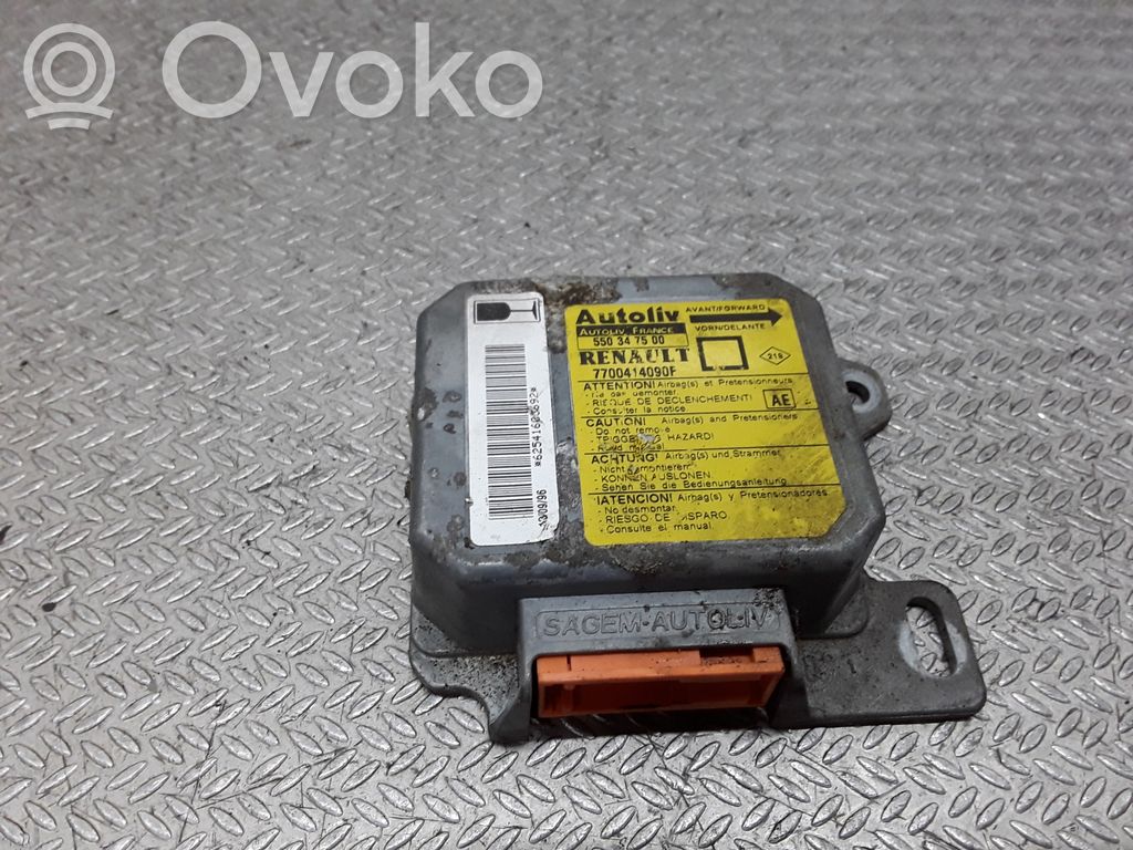Airbag control unit/module   550347500,7700414090F