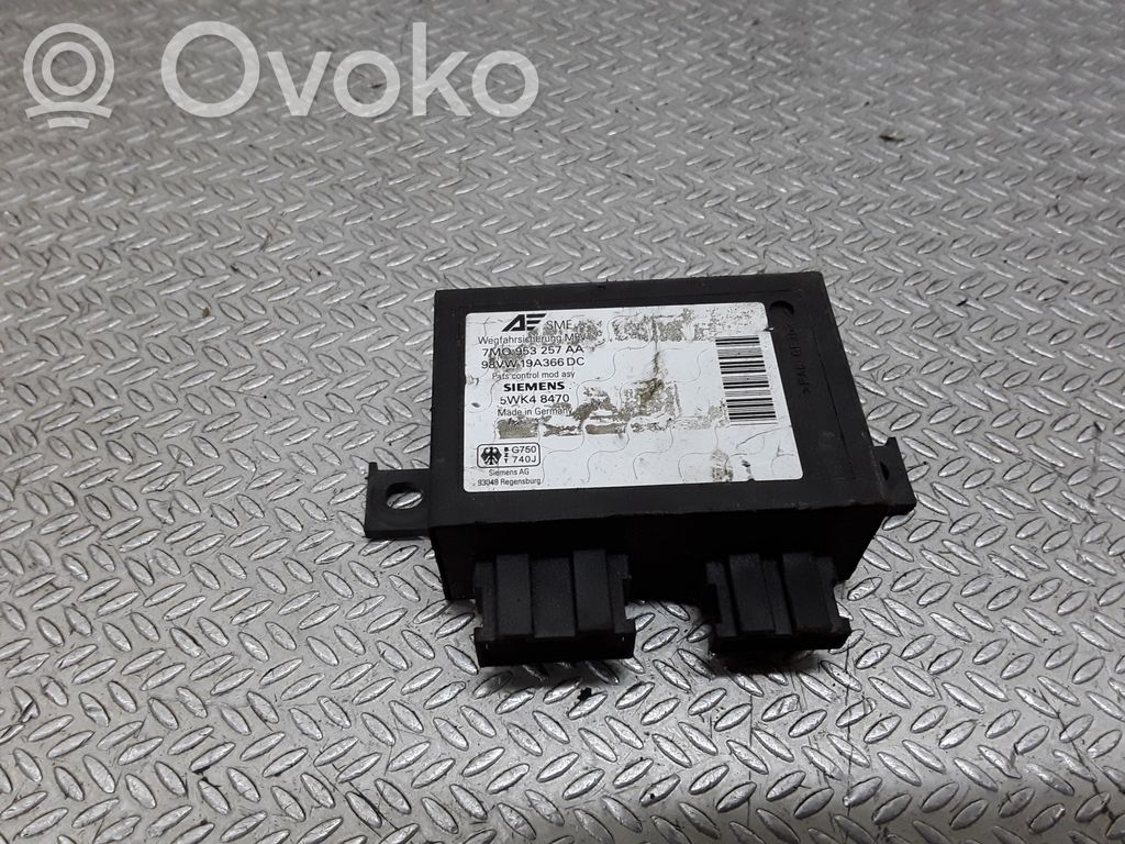 Unidad de control/módulo inmovilizadora   7M0953257AA,5WK48470