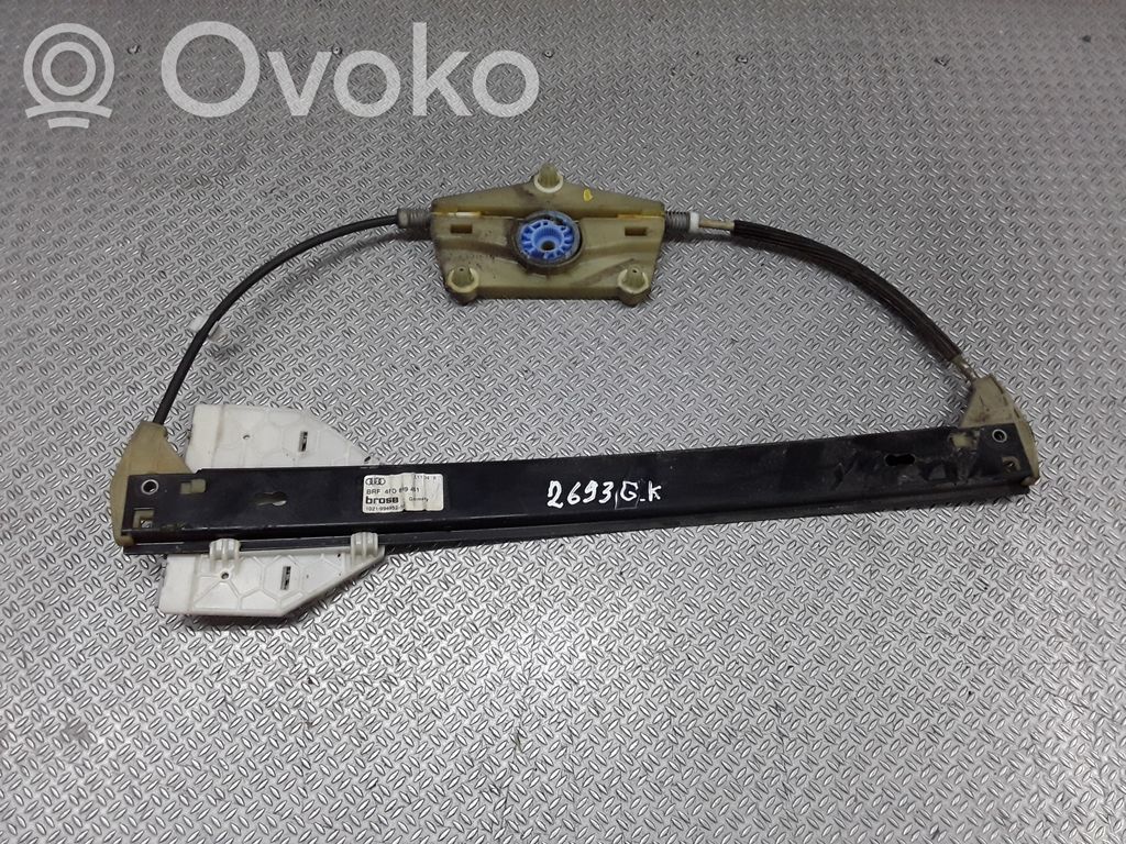 Audi A6 S6 C6 4F Meccanismo di sollevamento del finestrino posteriore senza motorino 