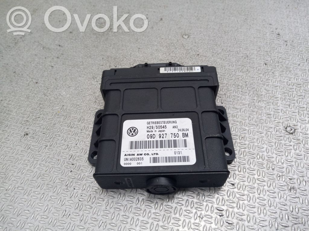 Unidad de control/módulo de la caja de cambios   09D927750BM