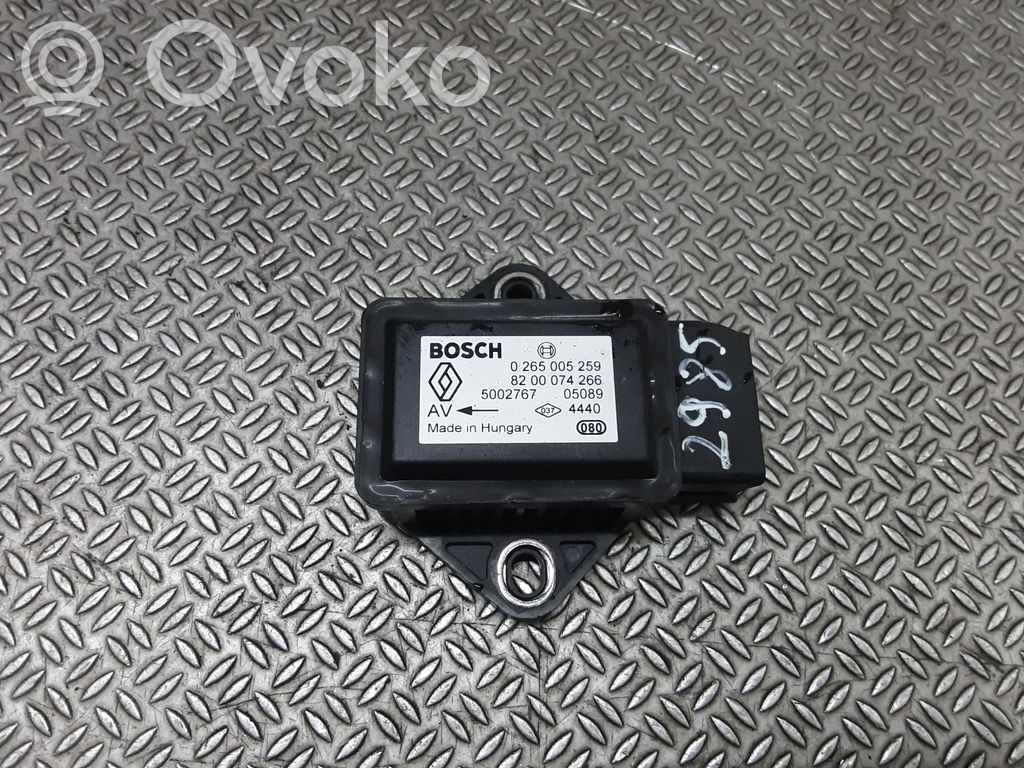 ESP Drehratensensor Querbeschleunigungssensor   0265005259,8200074266