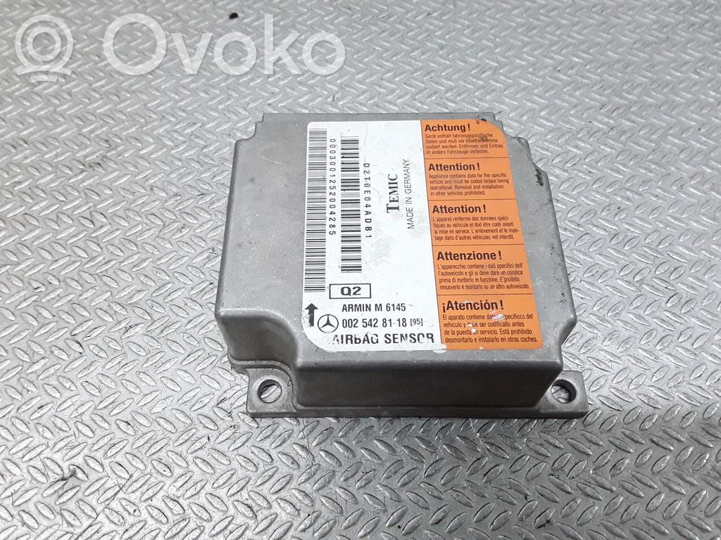 Unidad de control/módulo del Airbag   0025428118