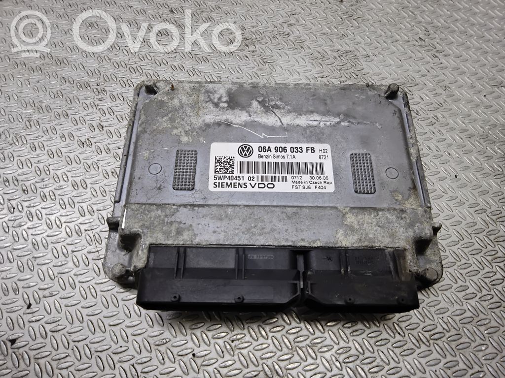 Unidad de control/módulo del motor   06A906033FB,5WP4045102