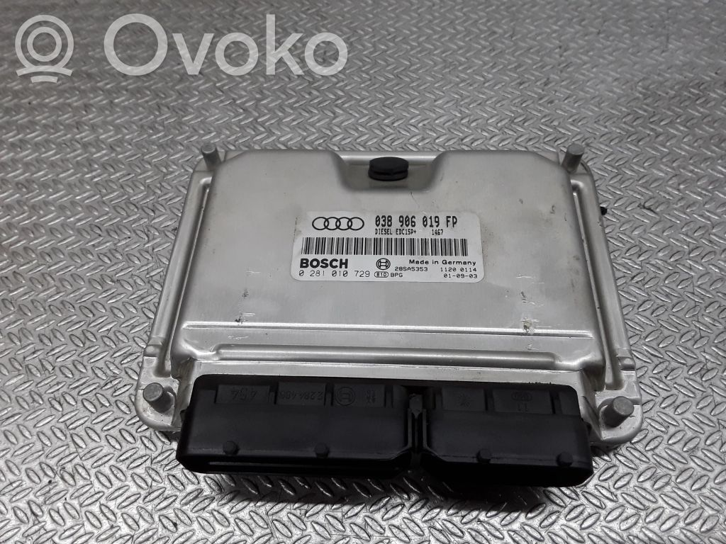 Moottorin ohjainlaite/moduuli   038906019FP,0281010729
