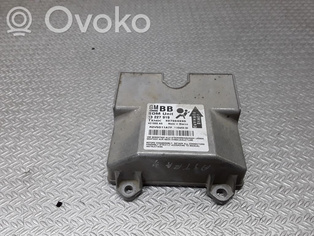 Opel Astra H Module de contrôle airbag 