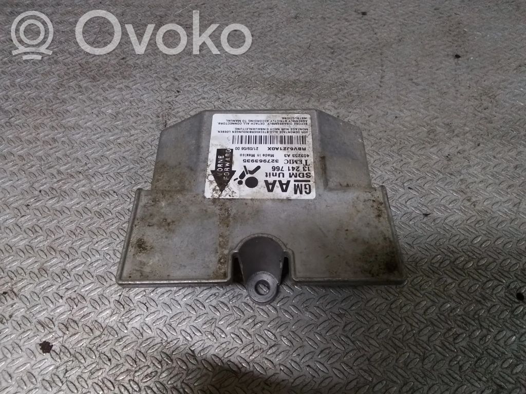 Opel Zafira B Unitate/modul de comandă airbaguri 