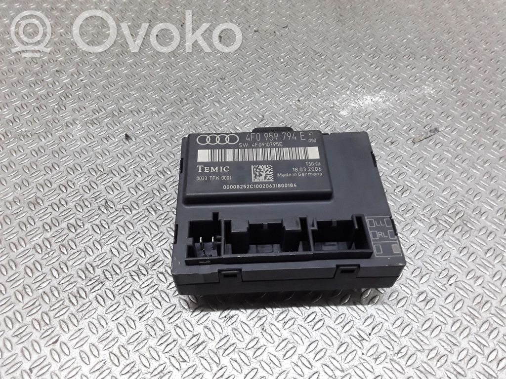 Audi A6 S6 C6 4F Unité de commande module de porte