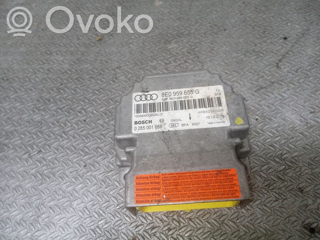 Audi A4 S4 B7 8E 8H Centralina/modulo airbag 