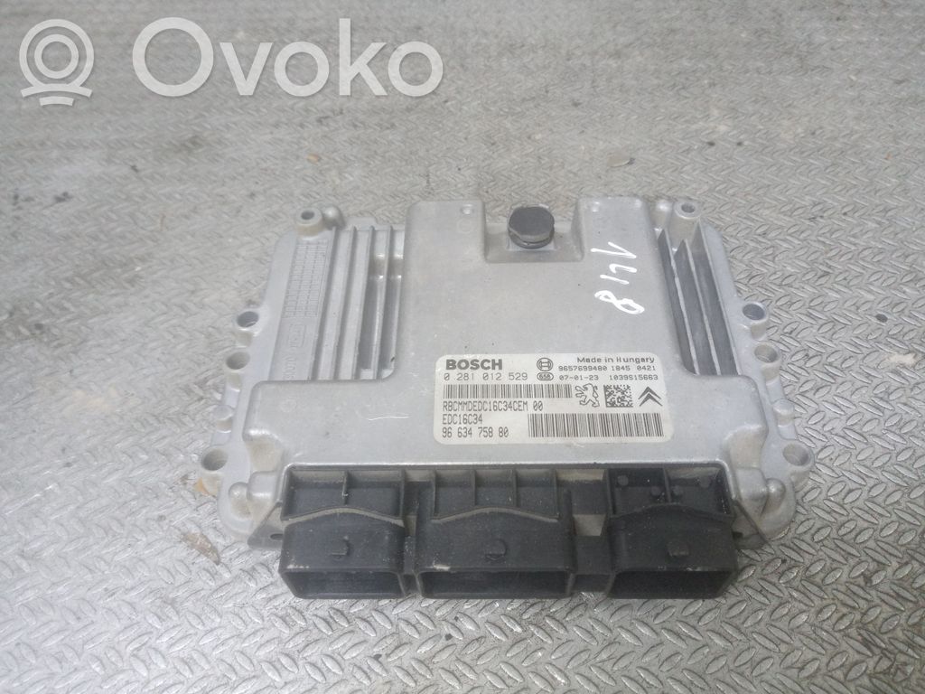 Unitate/modul de control motor   9663475880,0281012529