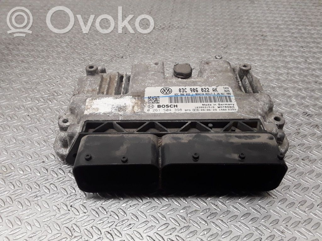 Engine control unit/module   03C906022AK,0261S04398