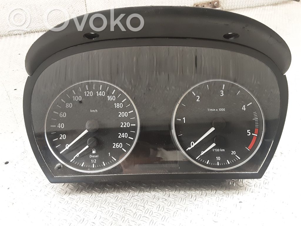BMW 3 E90 E91 Speedometer (instrument cluster) 