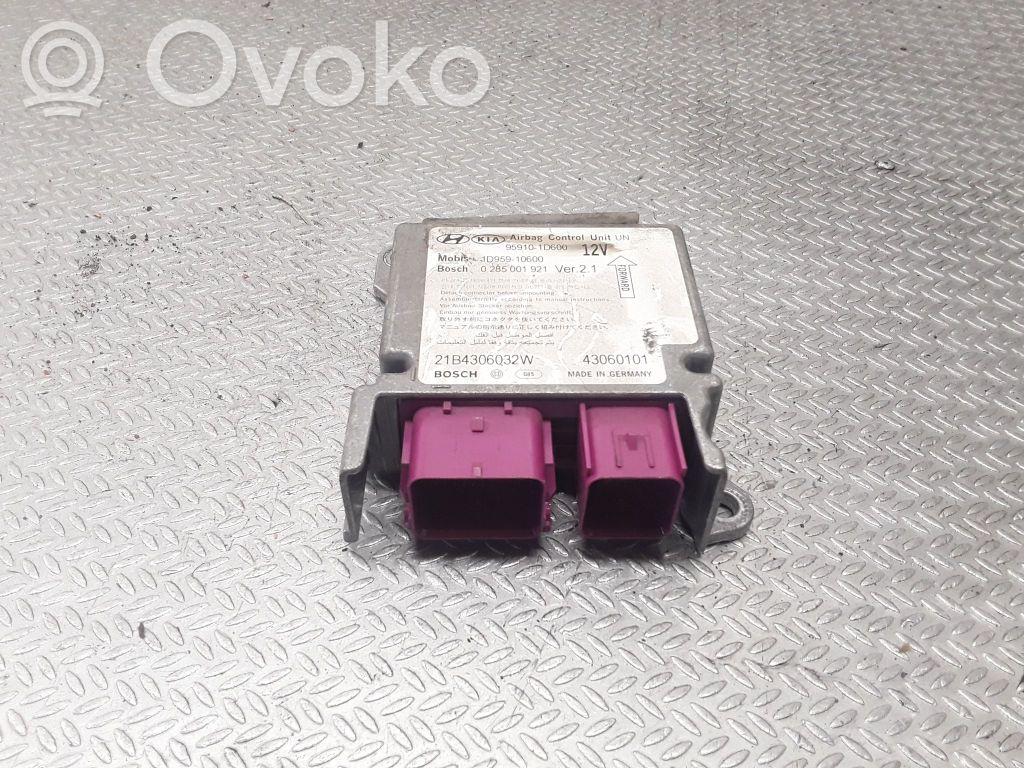 Airbag control unit/module   959101D600,0285001921