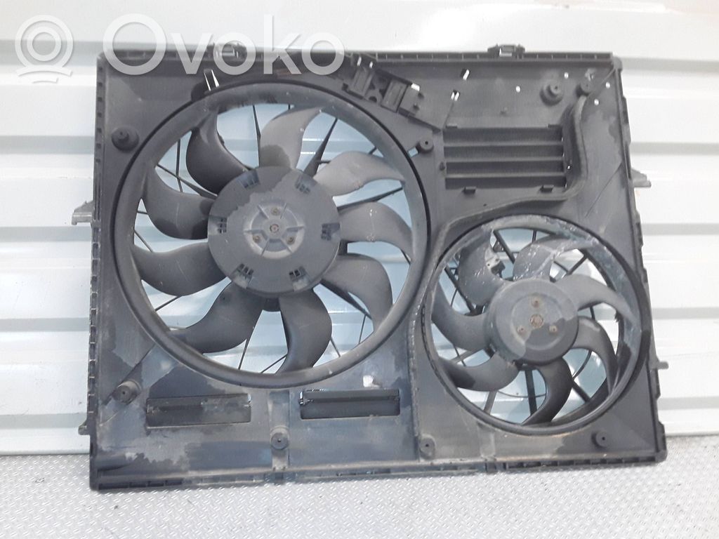 Volkswagen Touareg I Electric radiator cooling fan 