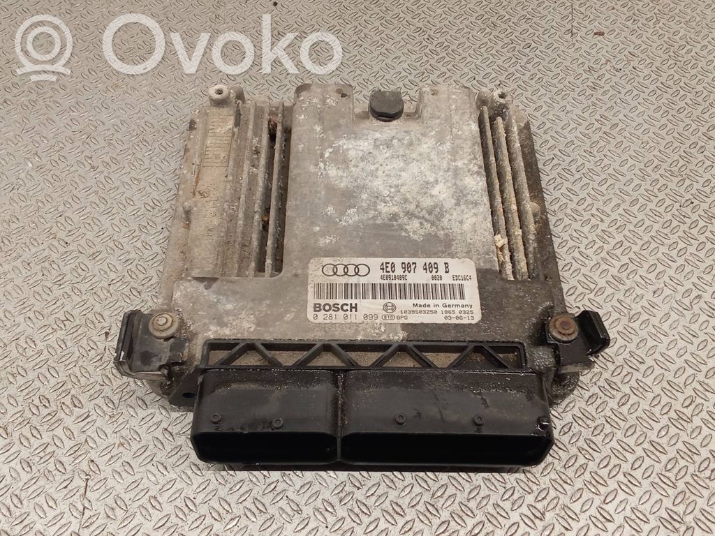 Блок управления двигателя   4E0907409B,4E0910409C