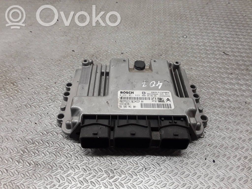 Engine control unit/module   9658576180,0281011633