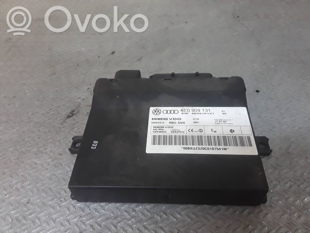 Audi A8 S8 D3 4E Comfort/convenience module 