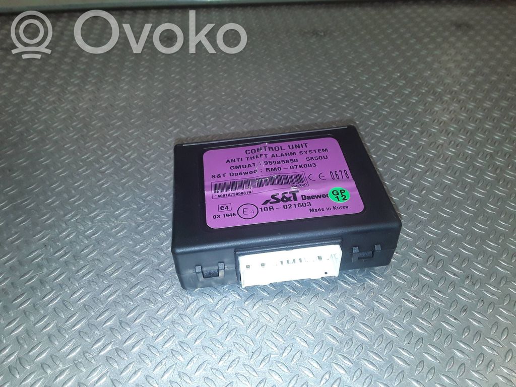 Chevrolet Spark Alarm control unit/module 