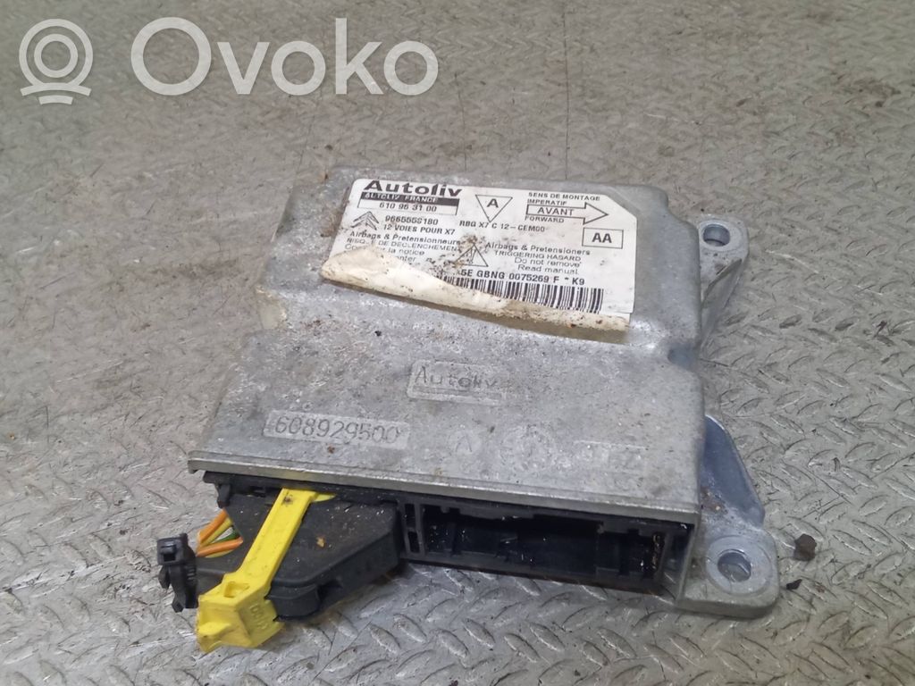 Unidad de control/módulo del Airbag   9665558180,610963100