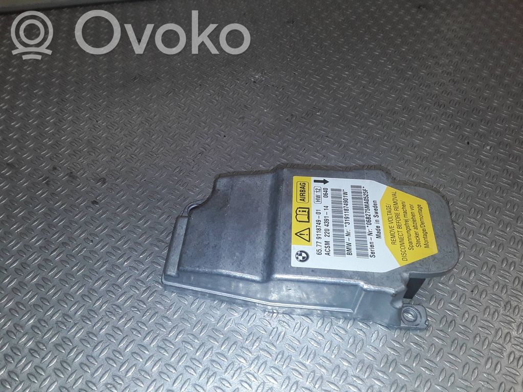 Unidad de control/módulo del Airbag   9118749,31911874901W,2204391,06B275MA0525F