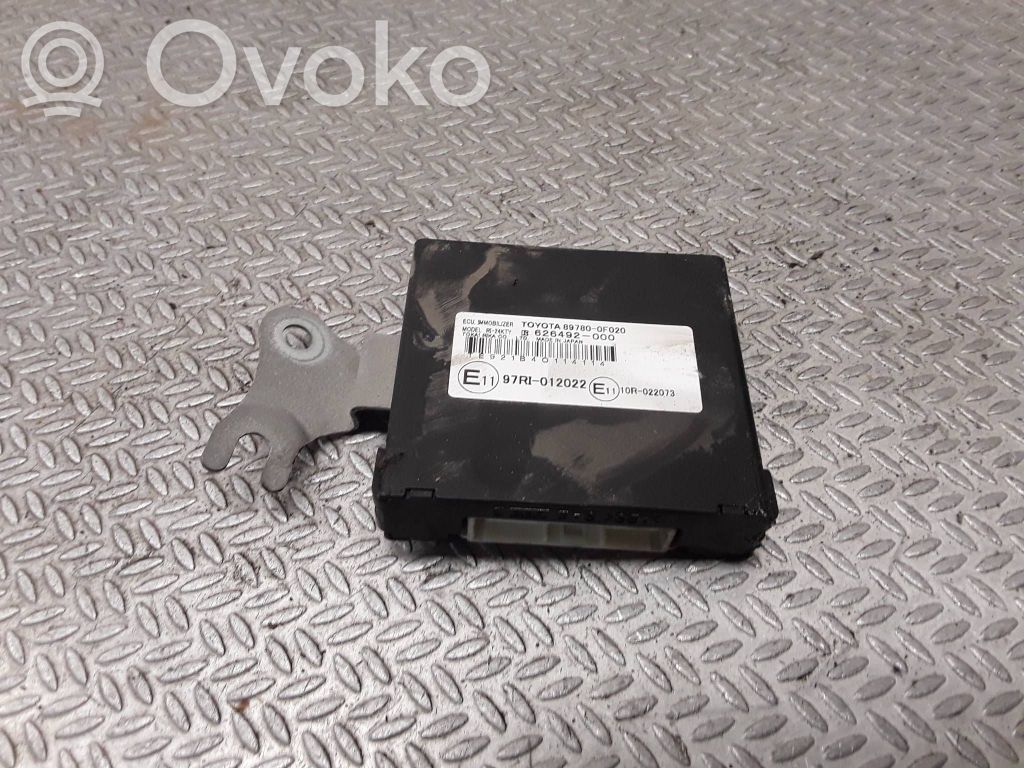 Toyota Corolla Verso AR10 Centralina/modulo immobilizzatore