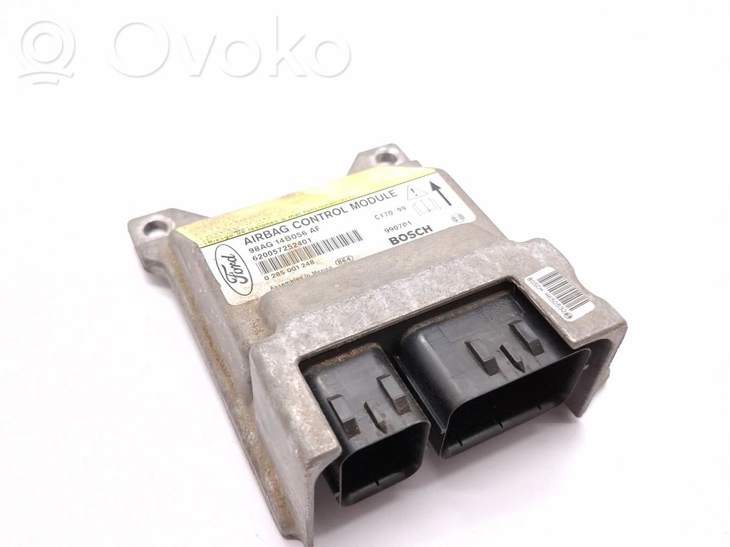 Airbag control unit/module   98AG14B056AF,98AG14B056AF,0285001248,0285001248,620057252401,990701