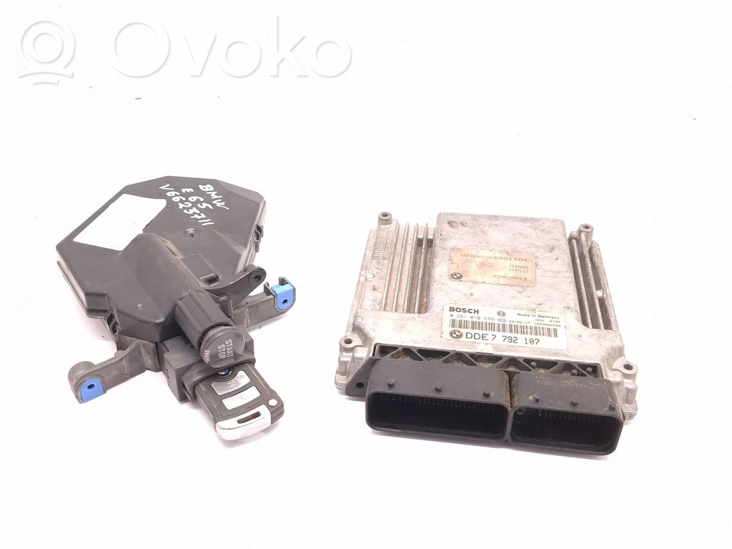 BMW 7 E65 E66 Komputer / Sterownik ECU i komplet kluczy 