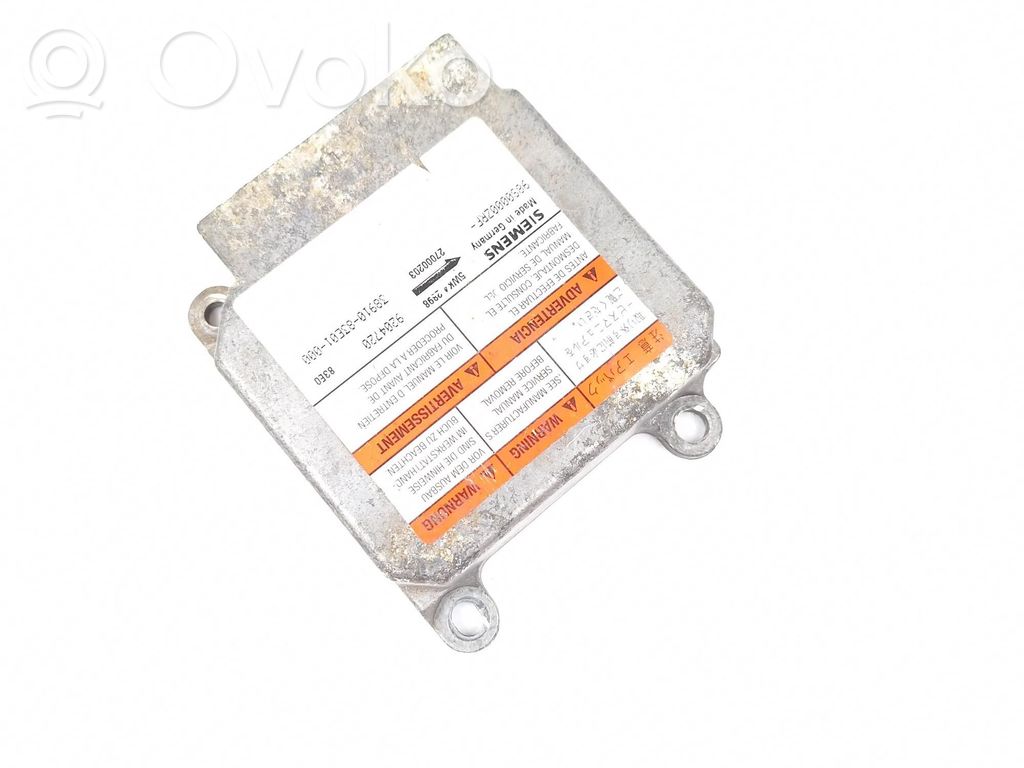 Opel Agila A Airbag control unit/module 