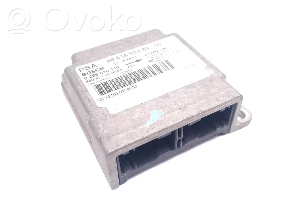 Peugeot 207 Airbag control unit/module 