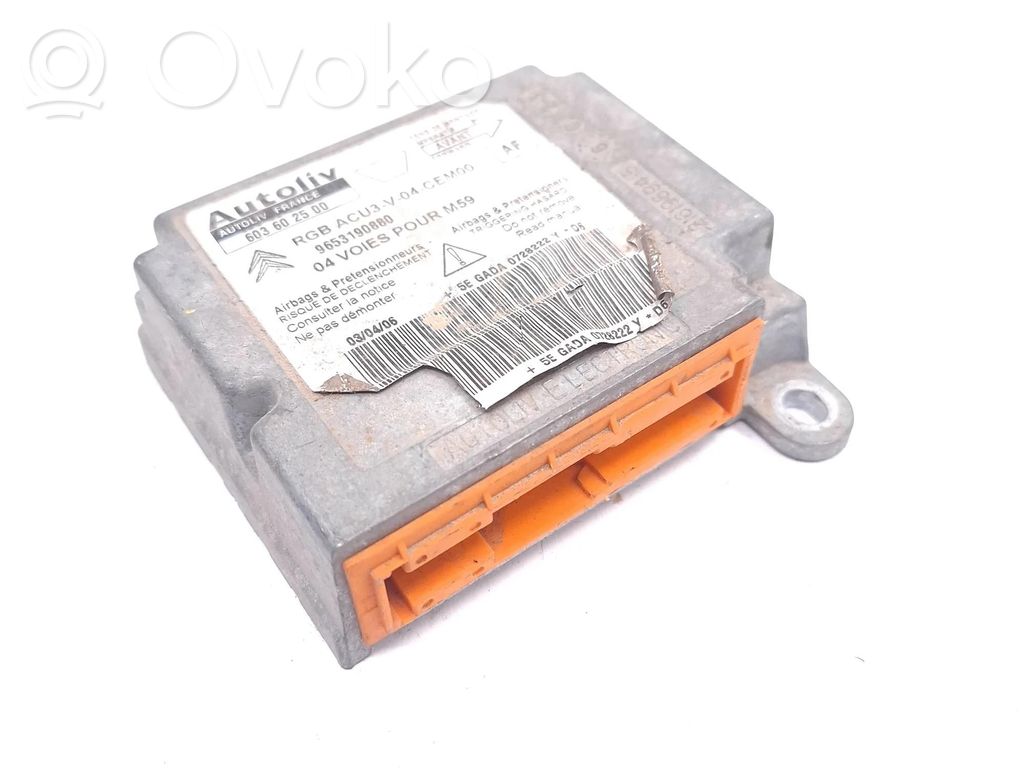 Citroen Berlingo Sterownik / Moduł Airbag 