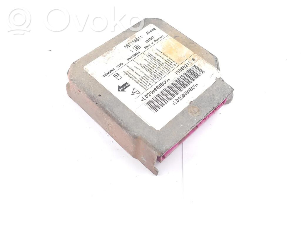 Airbag control unit/module   587750011,5WK43624,I03S06247,18060311B,LD2G000HBUO