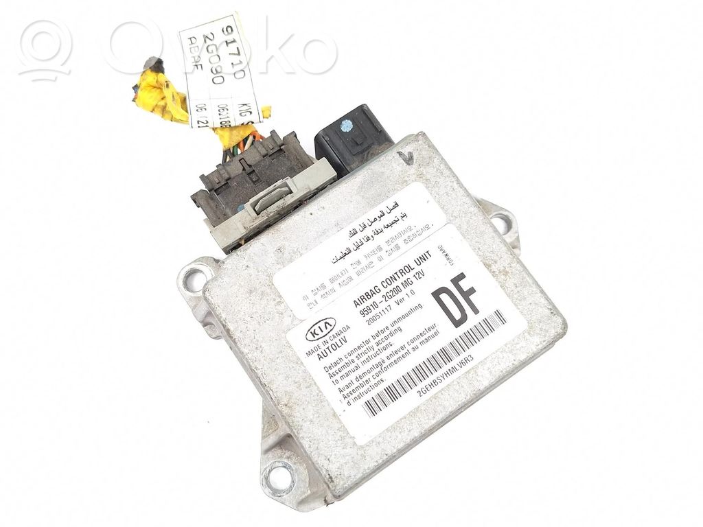 Sterownik / Moduł Airbag   959102G200,20051117,2GEHBSYHMLV6R3,05221225,14384841,2G090,91710