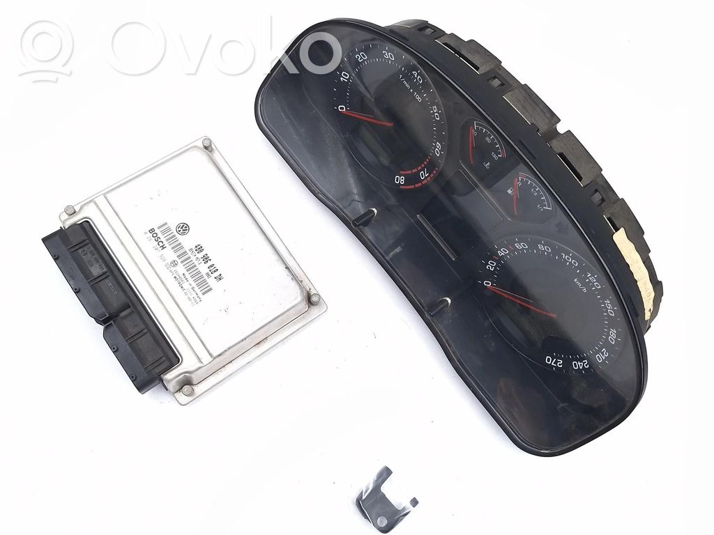 Skoda Superb B5 (3U) Komputer / Sterownik ECU i komplet kluczy 