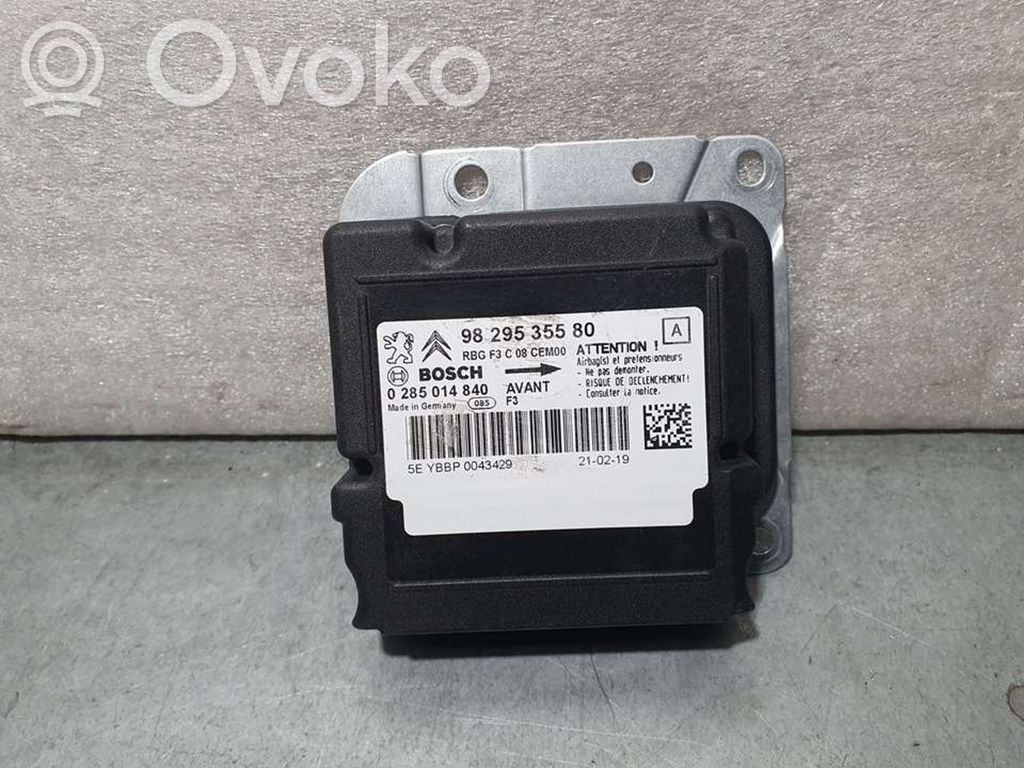 Airbag control unit/module   9829535580,BOSCH,BOSCH