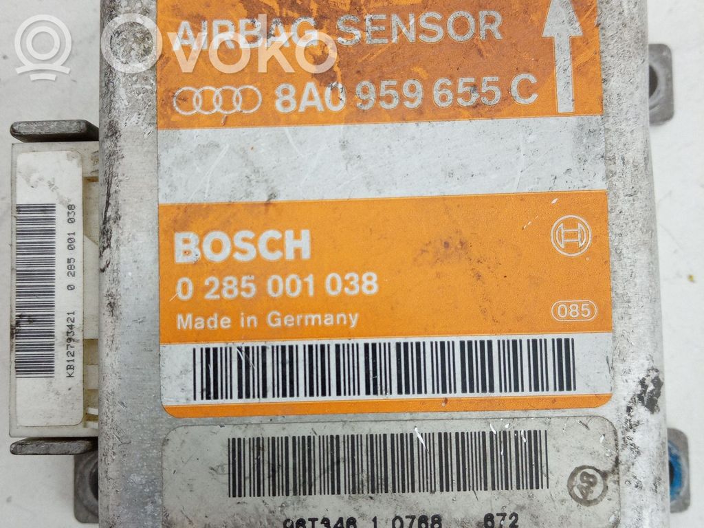 Airbag control unit/module   8A0959655C,0285001038