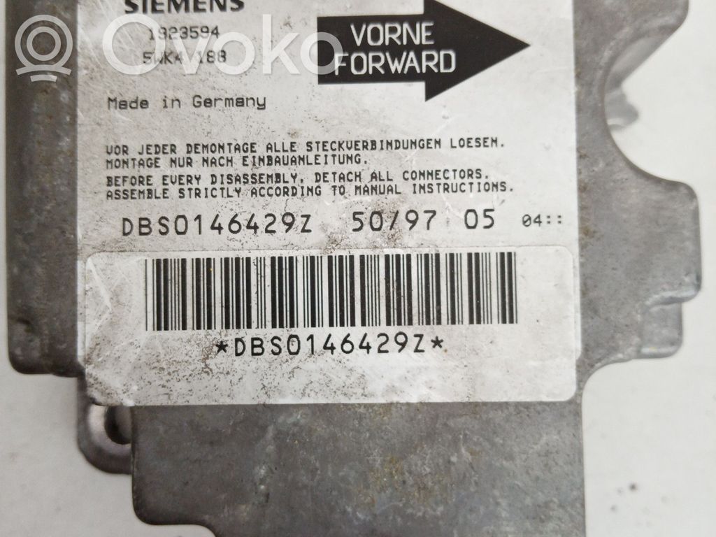 Airbag control unit/module   90569350DB,5WK4188