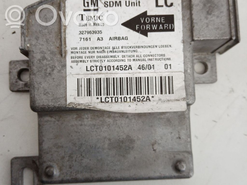 Opel Corsa C Airbag control unit/module 