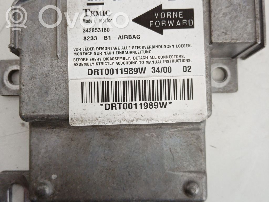 Opel Corsa C Unitate/modul de comandă airbaguri 