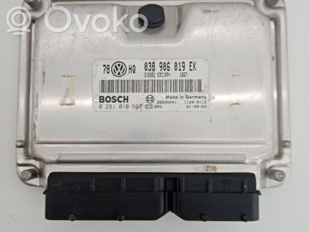Engine control unit/module   038,019,0281010667,906,EK