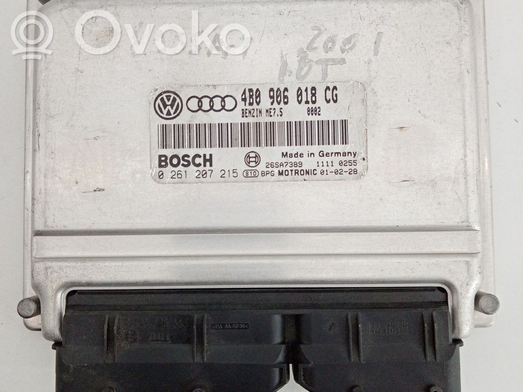 Engine control unit/module   4B0,018,0261207215,906,BOSCH,CG