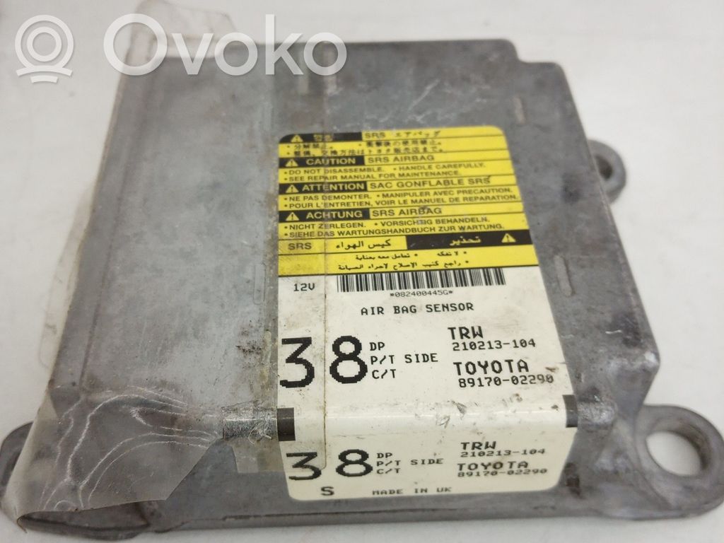 Toyota Corolla Verso E121 Unitate/modul de comandă airbaguri 