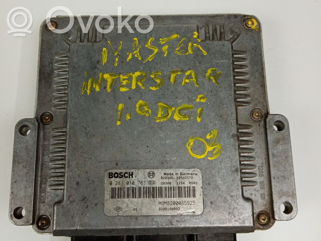 Motorsteuergerät/-modul   0281010783,BOSCH,HOM8200085925