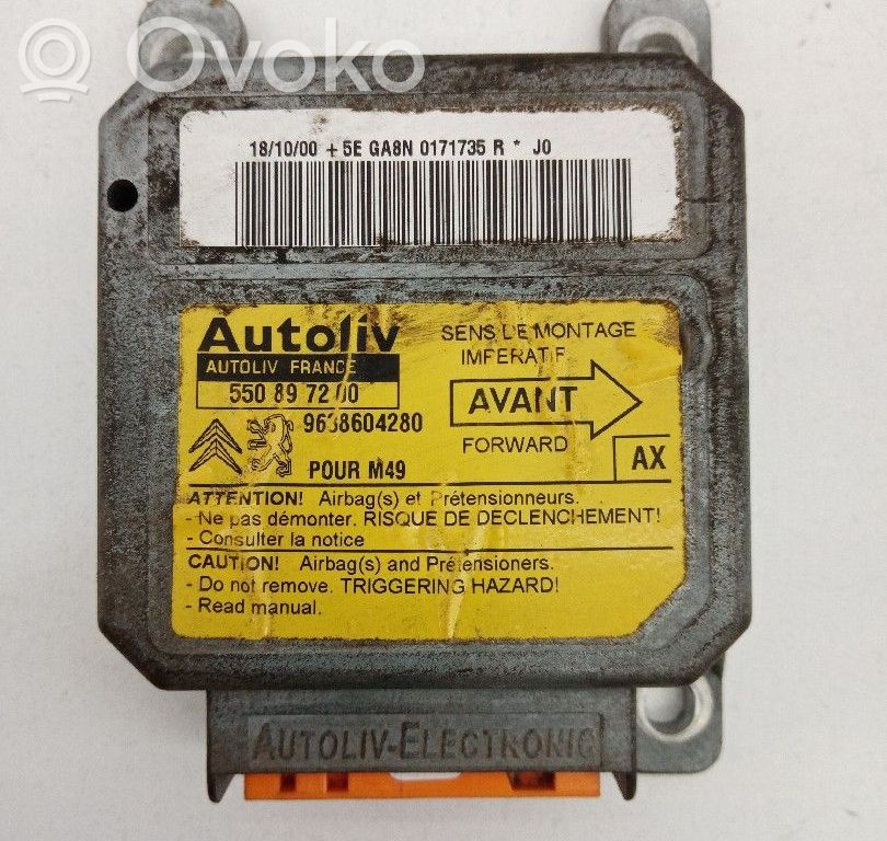 Airbag control unit/module   9638604280,550897200