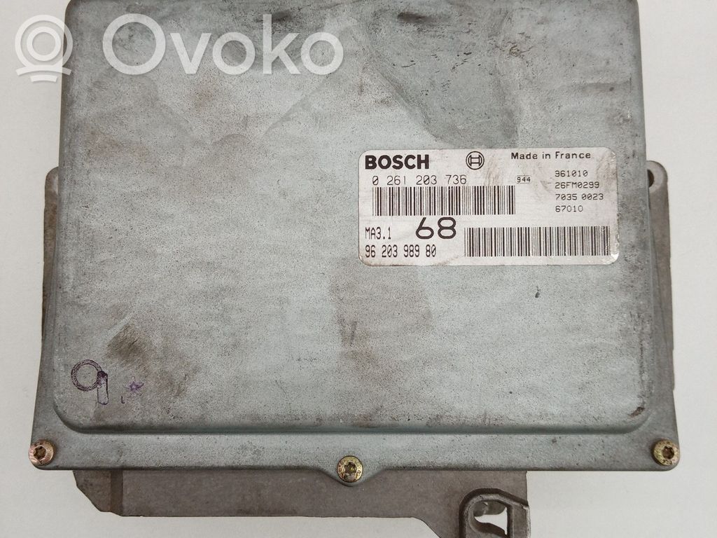 Citroen Saxo Engine control unit/module 