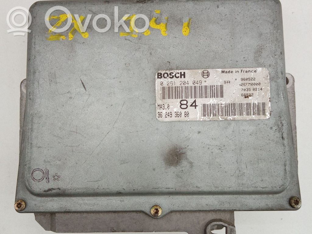 Engine control unit/module   0261204049,26FM0000,9624936080,BOSCH