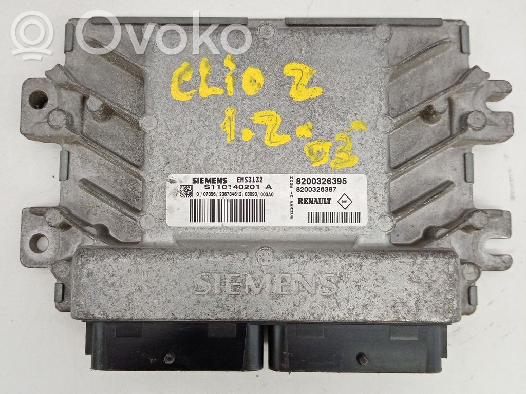Moottorin ohjainlaite/moduuli   S110140201A,8200326387,8200326395,SIEMENS