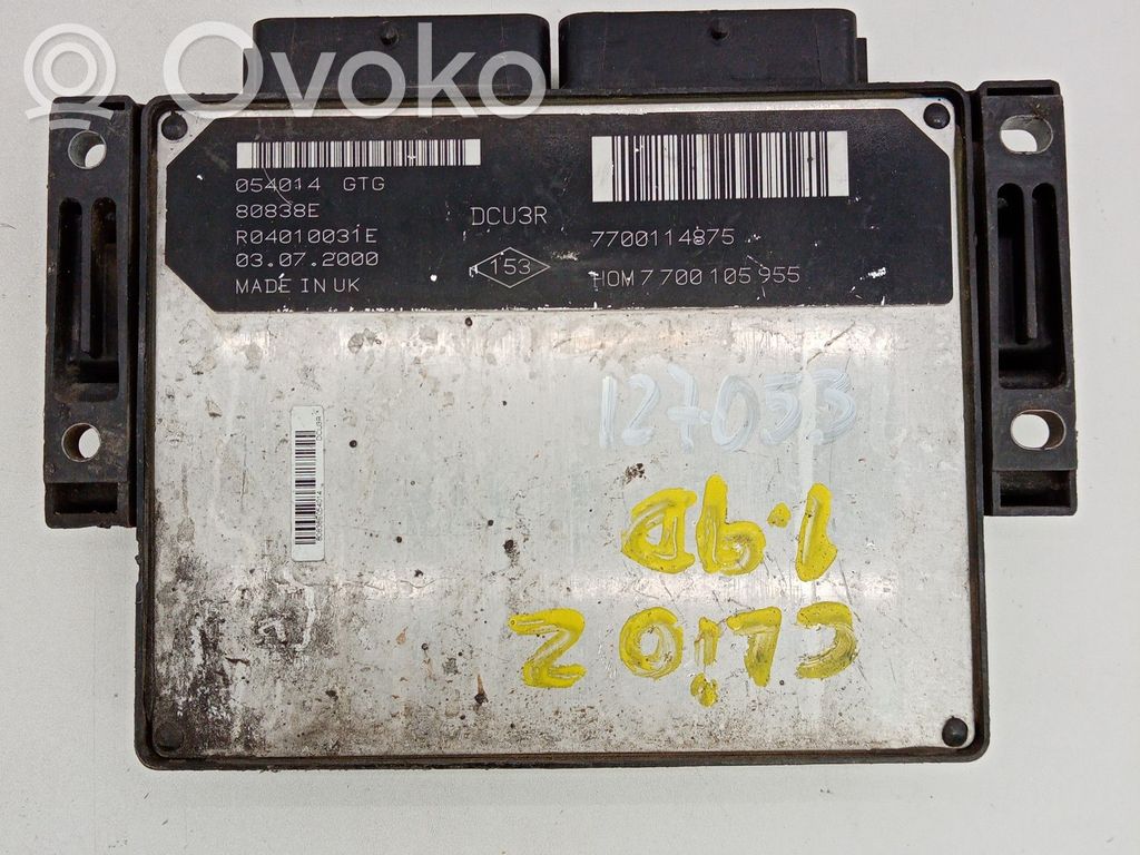 Renault Clio II Engine control unit/module 
