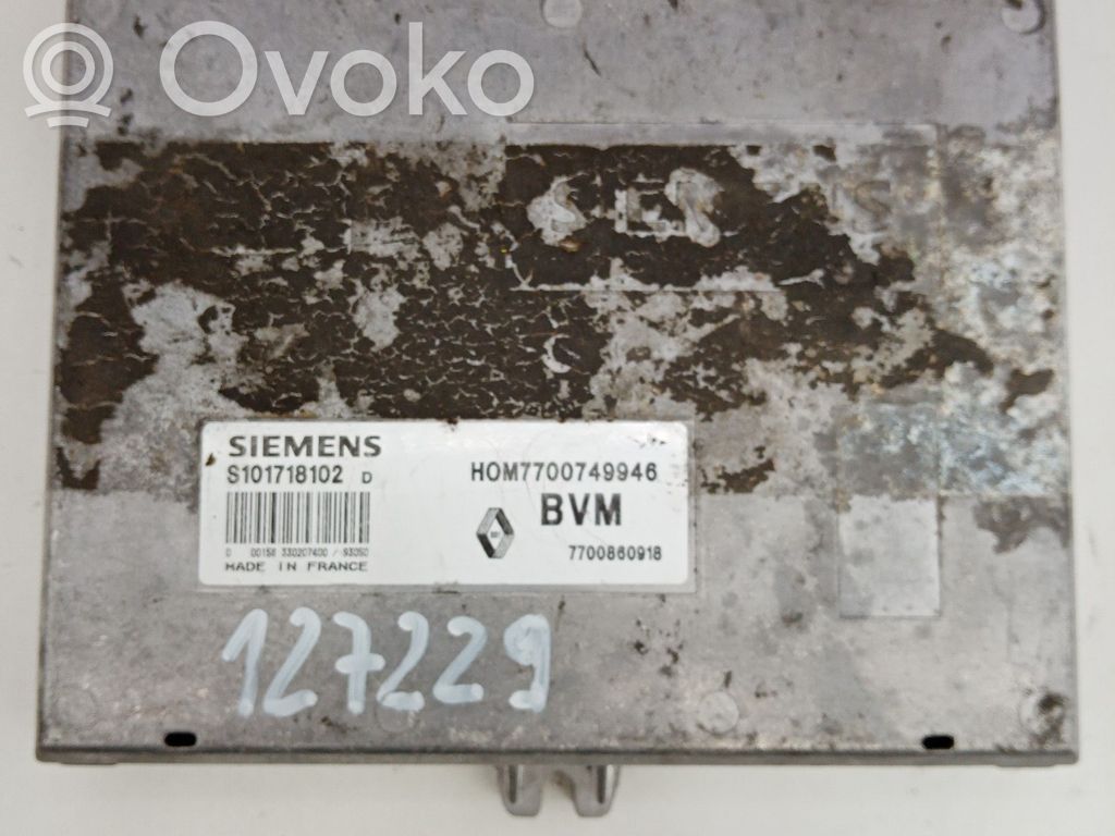Engine control unit/module   S101718102D,7700860918BVM,HOM7700749946,SIEMENS