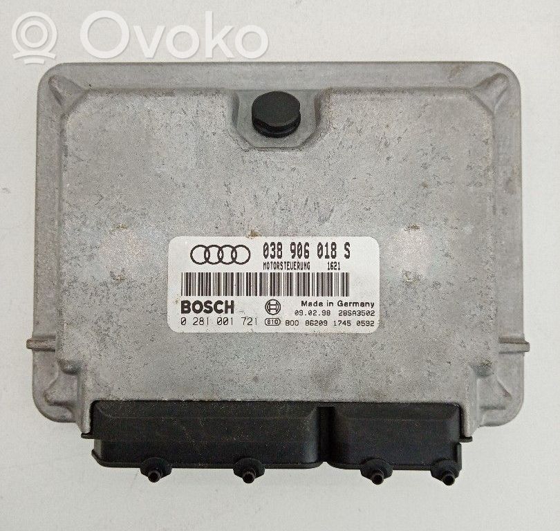 Unidad de control/módulo del motor   038906018S,0281001721,BOSCH