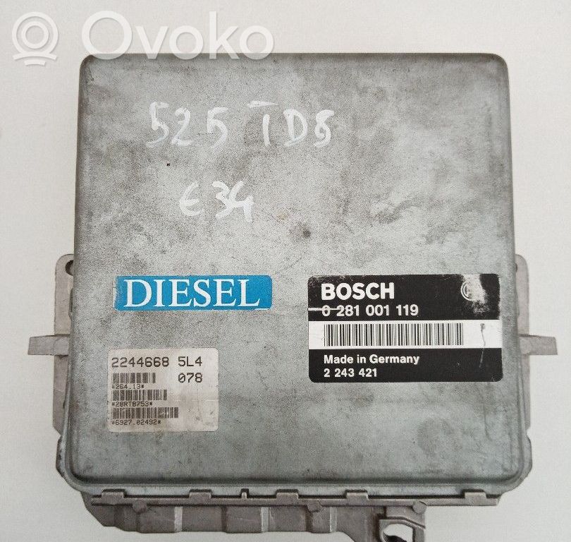 Блок управления двигателя   0281001119,2243421,BOSCH